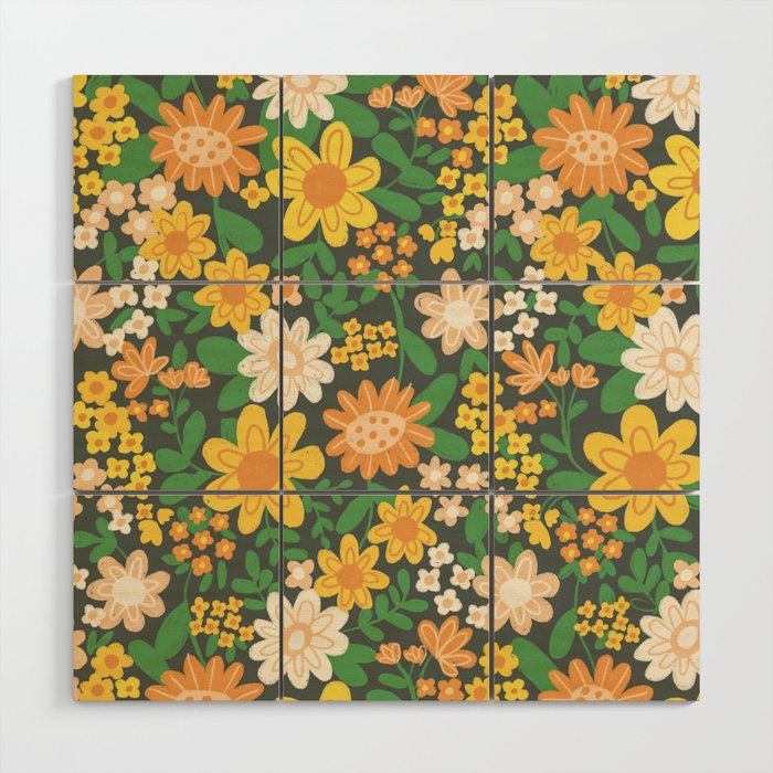 Sunny meadow Wood Wall Art Gallery Image 1