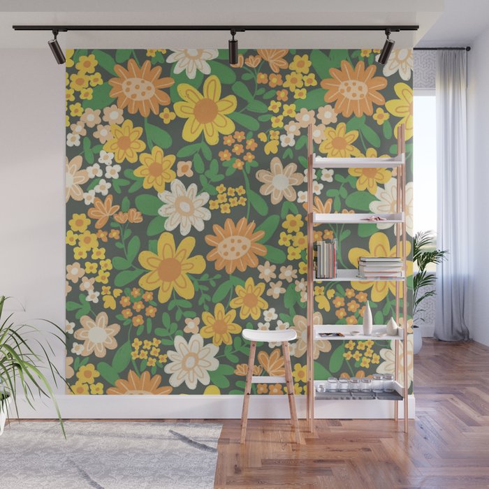 Sunny meadow Wall Mural Gallery Image 1
