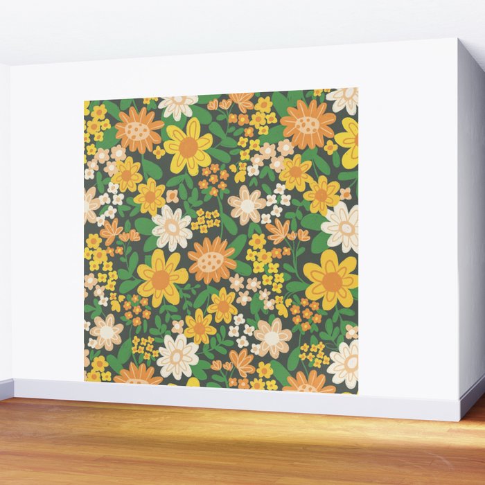 Sunny meadow Wall Mural Gallery Image 2