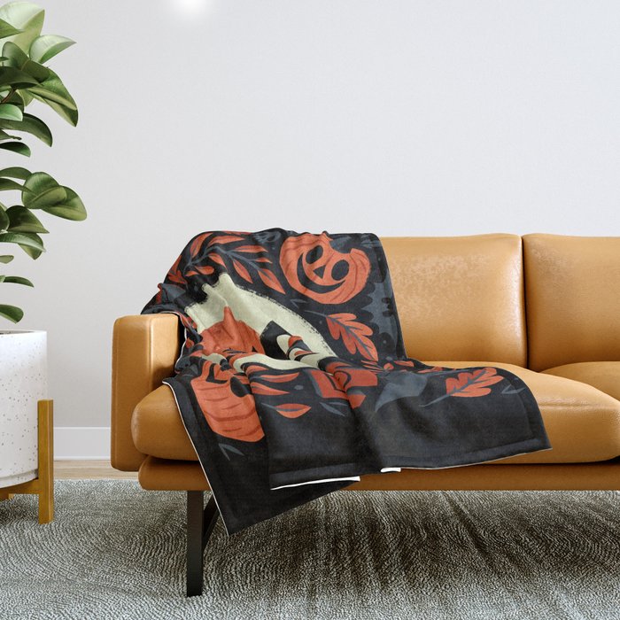 Happy Halloween Throw Blanket Gallery Image 1