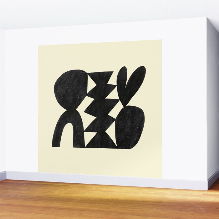 Abstract C009-black Wall Mural Gallery Image 2