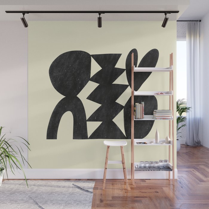 Abstract C009-black Wall Mural Gallery Image 1