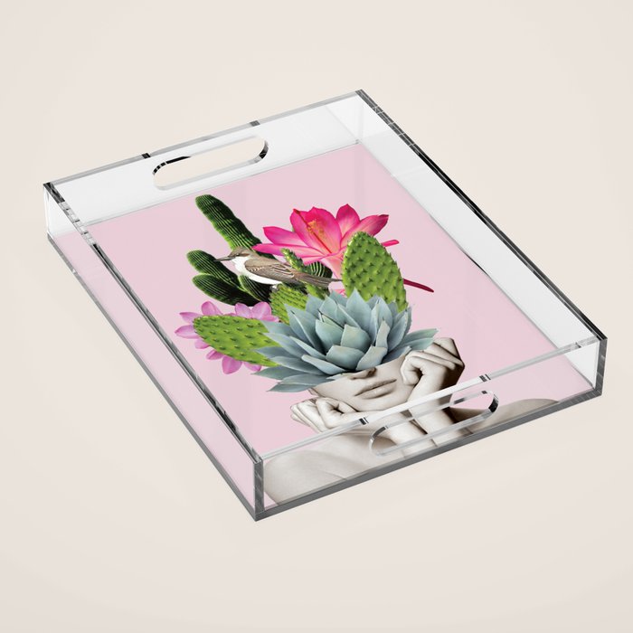 Cactus Lady Acrylic Tray Gallery Image 1