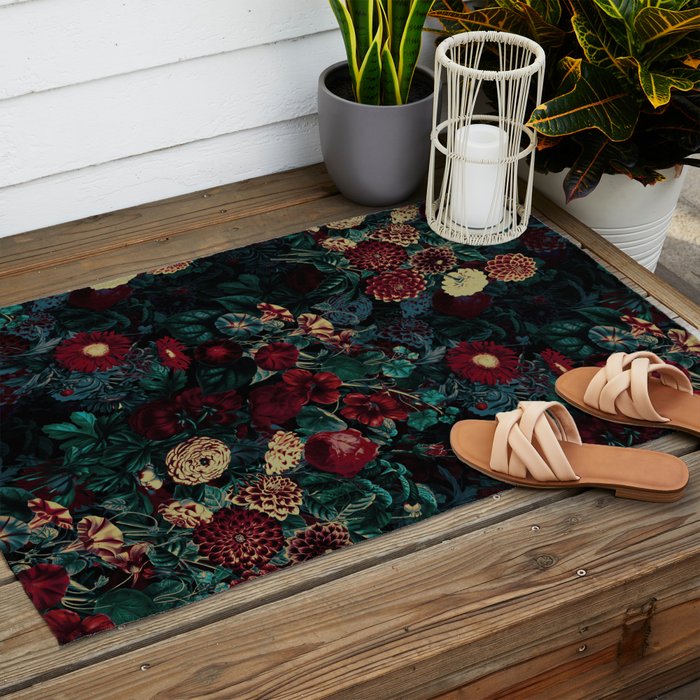 Night Garden XXXI Outdoor Rug Gallery Image 2