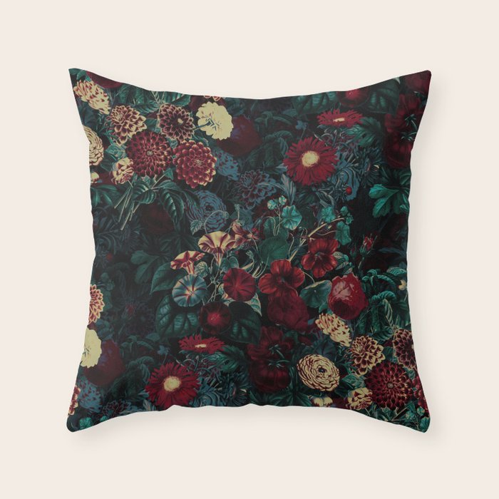 Night Garden XXXI Throw Pillow Gallery Image 1