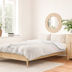 Small Wildflowers Minimalist Line Art Duvet Cover Gallery Image 2