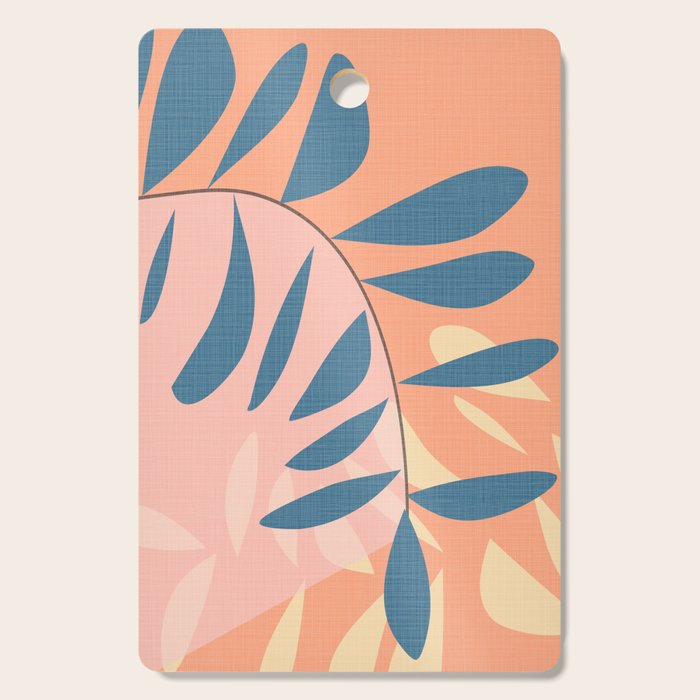 Abstract Blue Branch Cutting Board Gallery Image 1