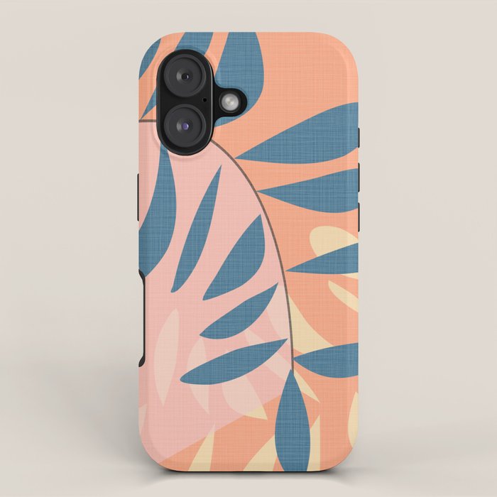 Abstract Blue Branch iPhone Case Gallery Image 1