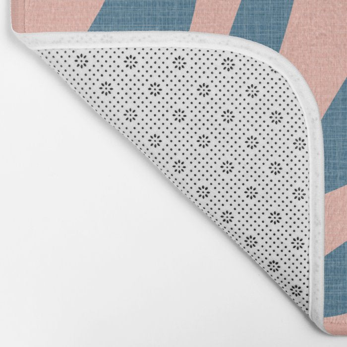 Abstract Blue Branch Bath Mat Gallery Image 2