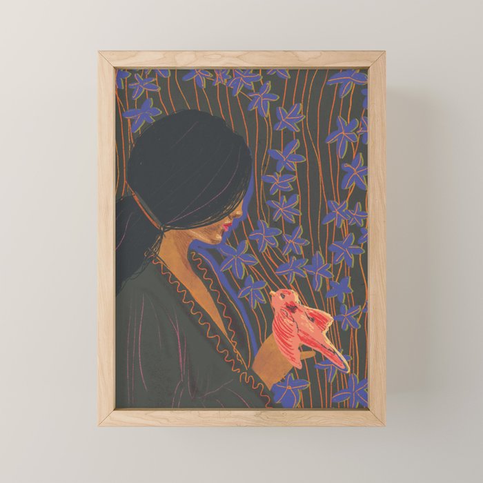 Lady bird Mini Art Print Gallery Image 1