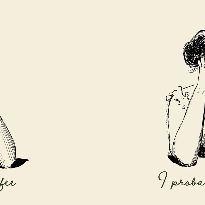 I Probably Need Coffee / Vintage Illustration / Funny Quote Coffee Mug Gallery Image 2