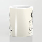 I Probably Need Coffee / Vintage Illustration / Funny Quote Coffee Mug Gallery Image 4