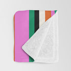Classic Stripes XIV - Bold Retro Throw Blanket Gallery Image 3