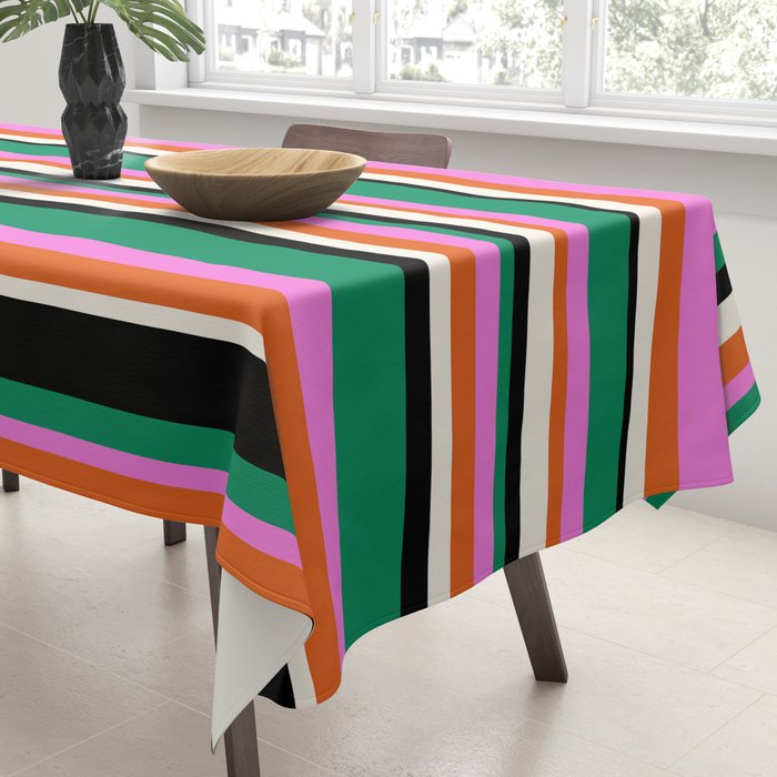Classic Stripes XIV - Bold Retro Tablecloth Gallery Image 3