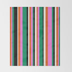 Classic Stripes XIV - Bold Retro Throw Blanket Gallery Image 2