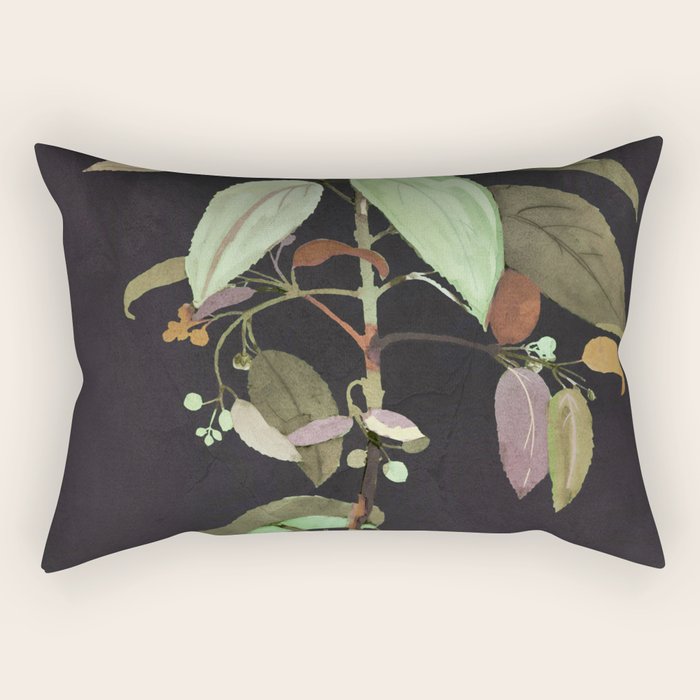 Night Plant Rectangular Pillow Gallery Image 2