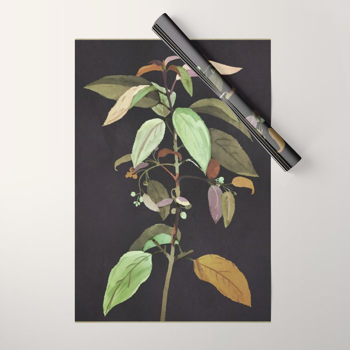 Night Plant Wrapping Paper Gallery Image 1