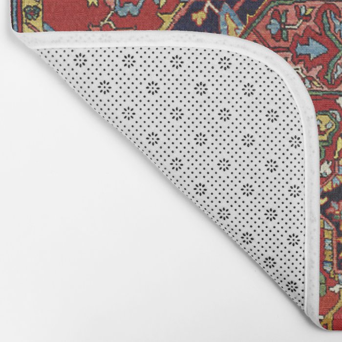 Heriz  Antique Persian Rug Print Bath Mat Gallery Image 2