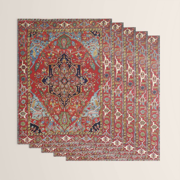 Heriz  Antique Persian Rug Print Wrapping Paper Gallery Image 3