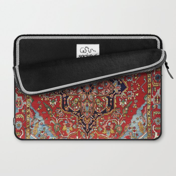 Heriz  Antique Persian Rug Print Laptop Sleeve Gallery Image 2