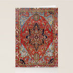 Heriz  Antique Persian Rug Print Stationery Card Gallery Image 2