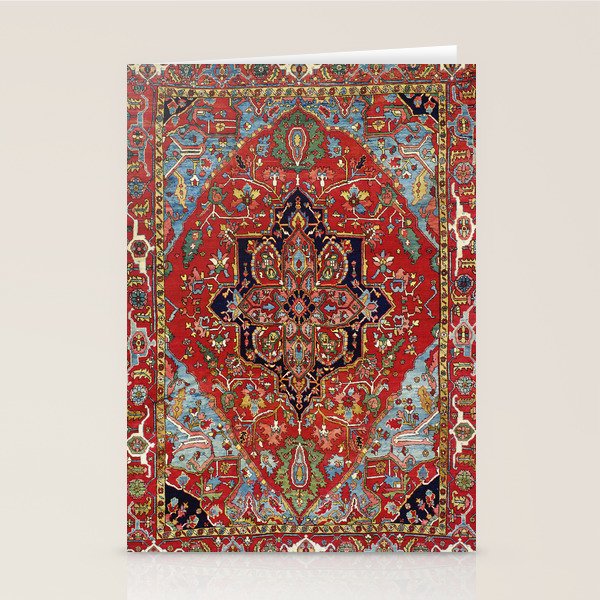 Heriz  Antique Persian Rug Print Stationery Card Gallery Image 2