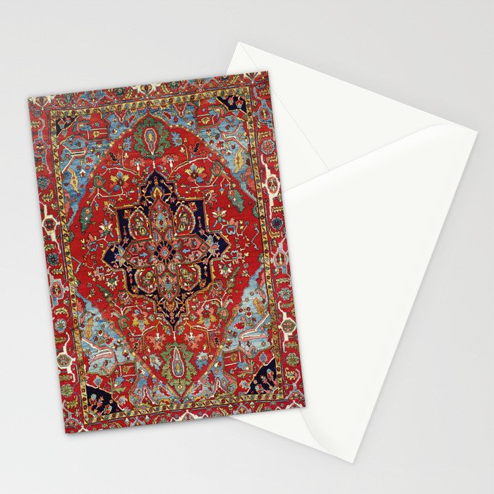 Heriz  Antique Persian Rug Print Stationery Card Gallery Image 2
