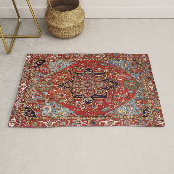 Heriz  Antique Persian Rug Print Rug Gallery Image 1