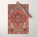 Heriz  Antique Persian Rug Print Wrapping Paper Gallery Image 1