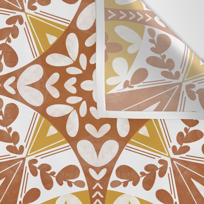 Tile Shapes Nature Charm Wall Tapestry Gallery Image 3
