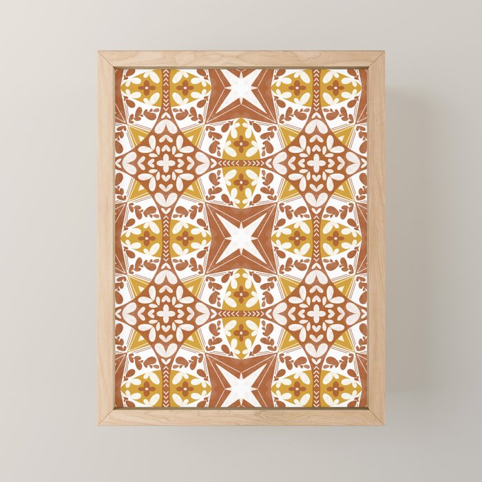 Tile Shapes Nature Charm Mini Art Print Gallery Image 1
