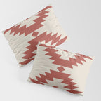 Southwestern Minimalism - Red Neutral Beige Pillow Sham Gallery Image 3