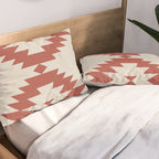 Southwestern Minimalism - Red Neutral Beige Pillow Sham Gallery Image 2