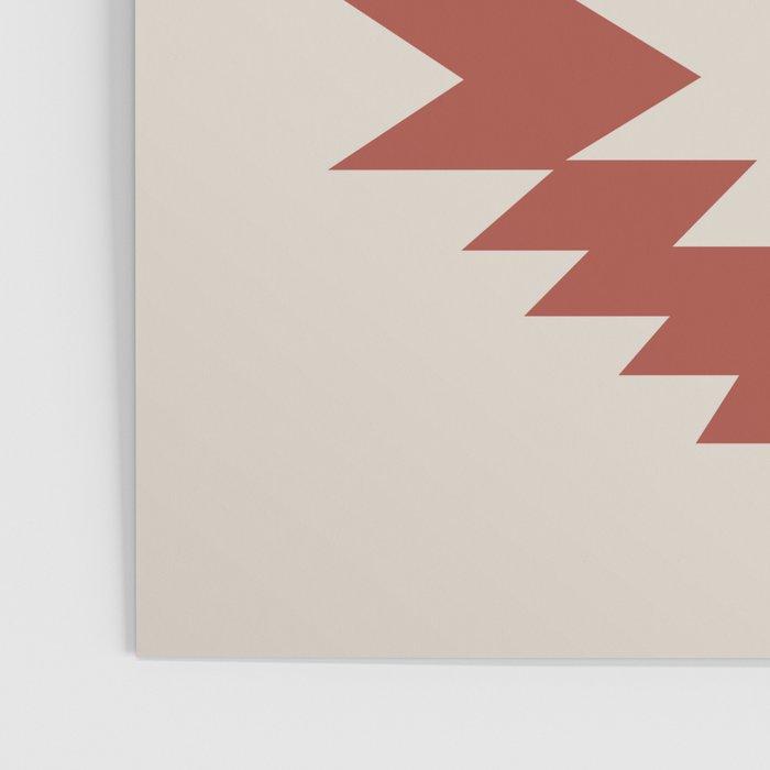 Southwestern Minimalism - Red Neutral Beige Poster Gallery Image 3