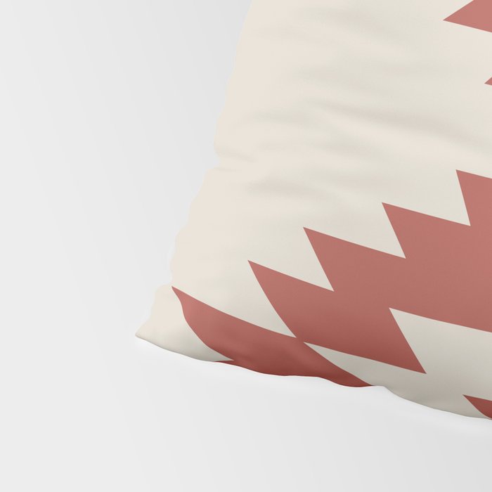 Southwestern Minimalism - Red Neutral Beige Pillow Sham Gallery Image 4