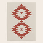 Southwestern Minimalism - Red Neutral Beige Poster Gallery Image 4