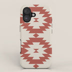 Southwestern Minimalism - Red Neutral Beige iPhone Case Gallery Image 1