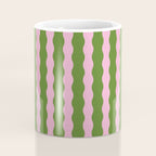 Wavy Retro Striped Pattern Coffee Mug Gallery Image 4