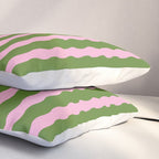 Wavy Retro Striped Pattern Pillow Sham Gallery Image 3