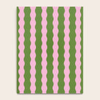 Wavy Retro Striped Pattern Notebook Gallery Image 4