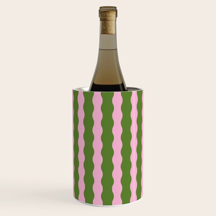 Wavy Retro Striped Pattern Wine Chiller Gallery Image 1