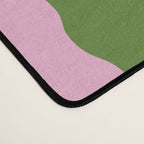 Wavy Retro Striped Pattern Desk Mat Gallery Image 4