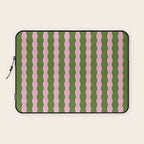 Wavy Retro Striped Pattern Laptop Sleeve Gallery Image 1