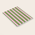 Wavy Retro Striped Pattern Notebook Gallery Image 3