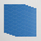 Seigaiha (Sapphire Blue) Wrapping Paper Gallery Image 3