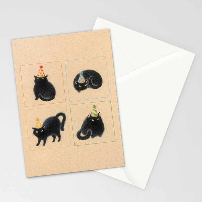 Party Cats in Party Hats Stationery Card Gallery Image 2