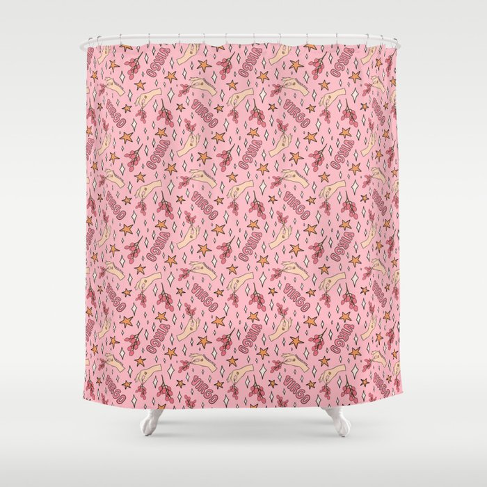 Virgo Lychee Print Shower Curtain Gallery Image 1