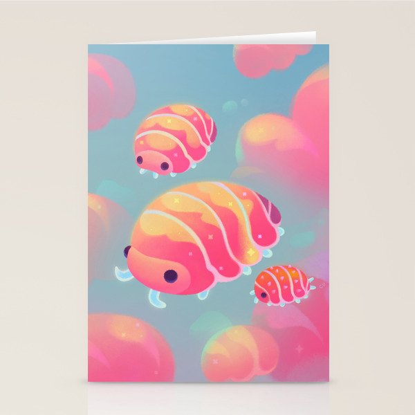 Cloud isopod - sunset Stationery Card Gallery Image 1
