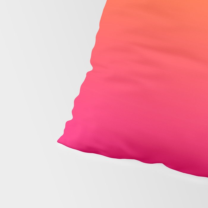 Bright Orange and Pink Gradient Pillow Sham Gallery Image 4