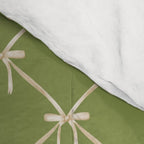 Bows & Ribbons Pattern XXIII Olive Green Comforter Gallery Image 4
